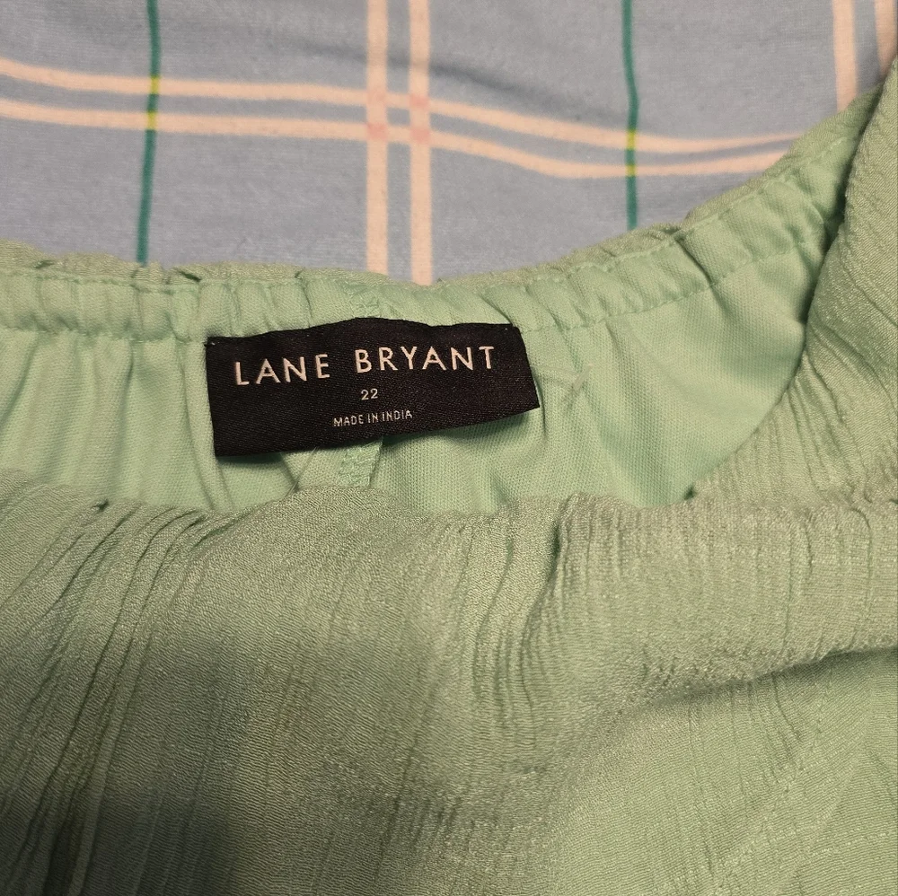 Green One-Shoulder Ruffle Top - Picture 3 of 6